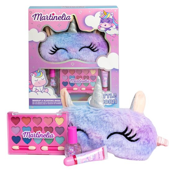 Set cosmetice pentru fetite si masca de dormit, Little Unicorn , 12024, Martinelia [1]