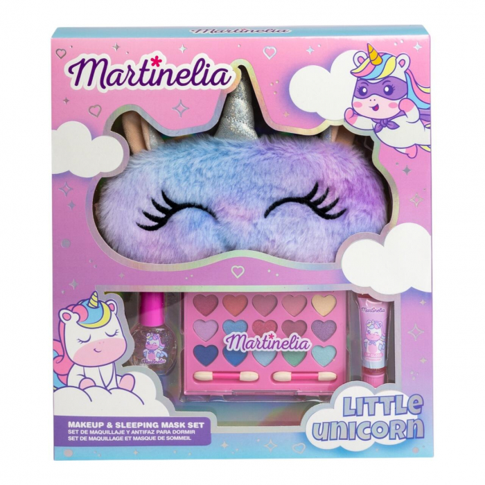 Set cosmetice pentru fetite si masca de dormit, Little Unicorn , 12024, Martinelia [3]