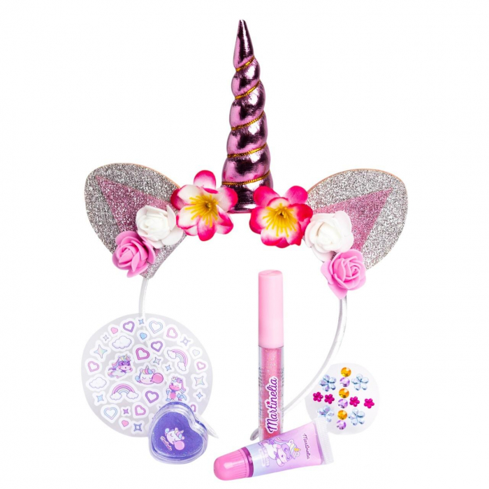 Set cosmetice si accesorii fetite, Little Unicorn 12019, Martinelia [3]