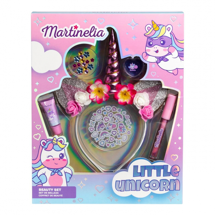 Set cosmetice si accesorii fetite, Little Unicorn 12019, Martinelia [2]