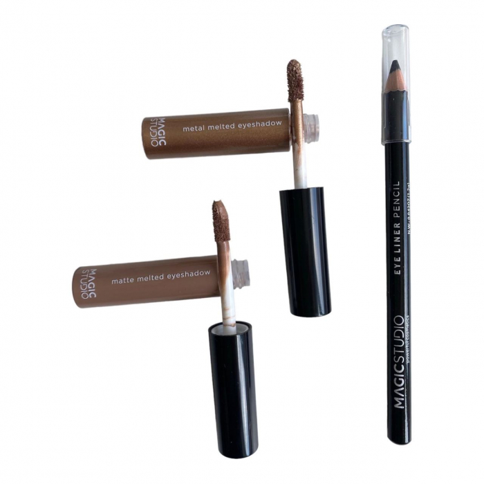 Set creion si fard lichid de pleoape Matte & Metal Magic Studio Nude 60751N2 [3]