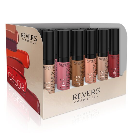Set cu 24 bucati Ruj lichid New Lips Trends, Revers, Set II Nude [1]
