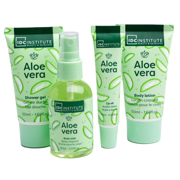 Set cu produse de baie Aloe Vera Travel Essential, IDC Institute, 44157 [4]
