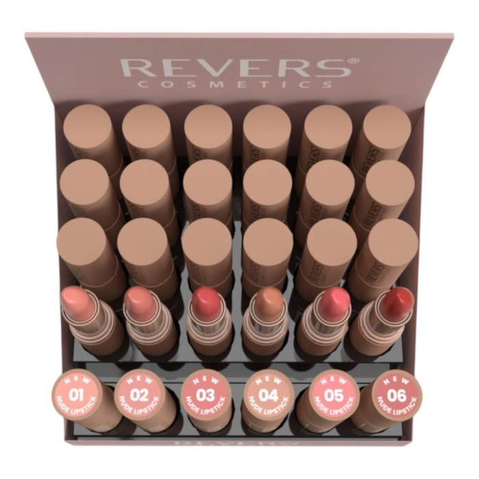 Set de 24 buc Ruj de buze New Nude Lipstick, Revers, cu testere [8]