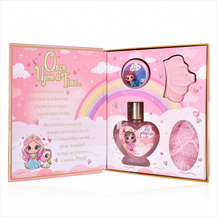 Set de baie in forma de carte cu aroma de cheesecake si capsuni Little Princess Accentra 6057146, 150 ml [3]