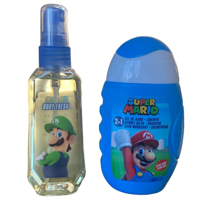 Set de baie Super Mario, 1801, cu gel de dus si apa de toaleta [2]