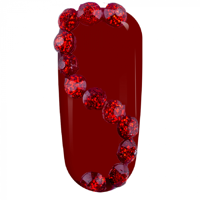 Set decoratiuni unghii, Lila Rossa, pietricele cu sclipici [7]