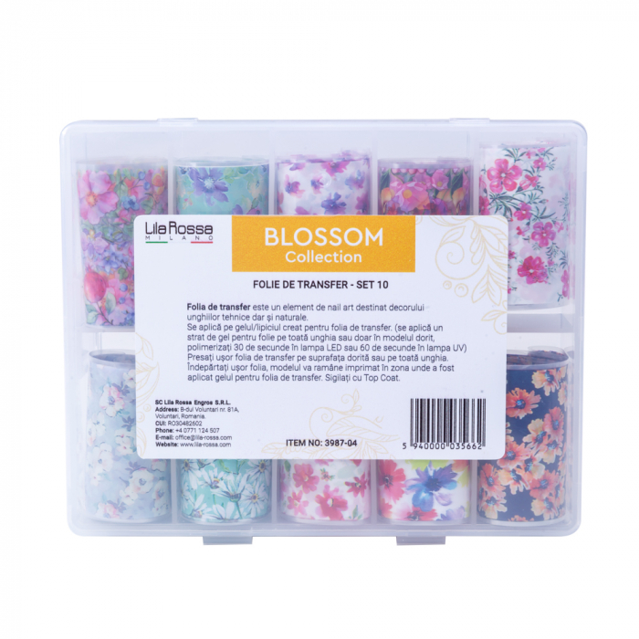 Set folii de transfer Lila Rossa, Blossom Collection, 10 buc [6]