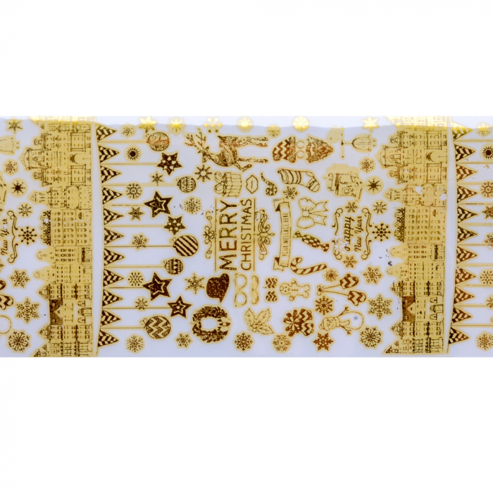 Set folii de transfer Lila Rossa, Gold Christmas Collection, 10 buc [9]