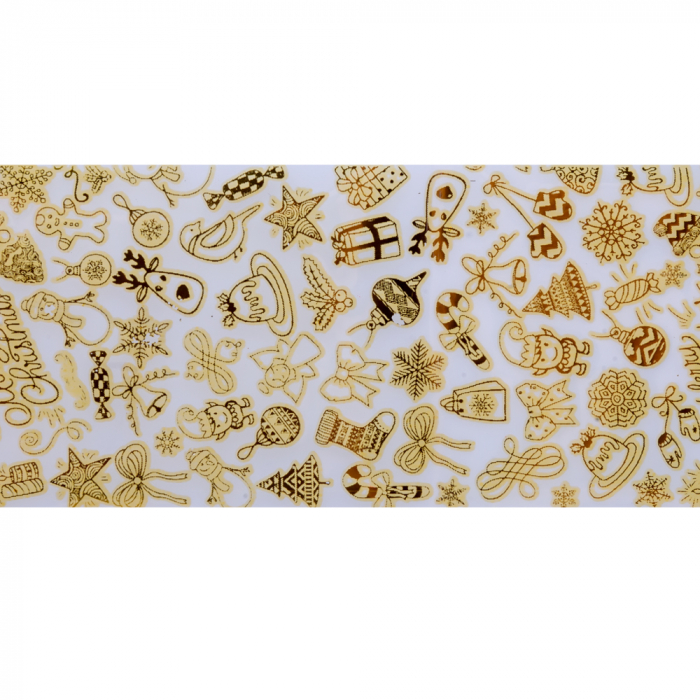 Set folii de transfer Lila Rossa, Gold Christmas Collection, 10 buc [3]