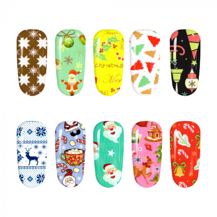 Set folii de transfer Lila Rossa, Magic Christmas Collection, 10 buc [4]