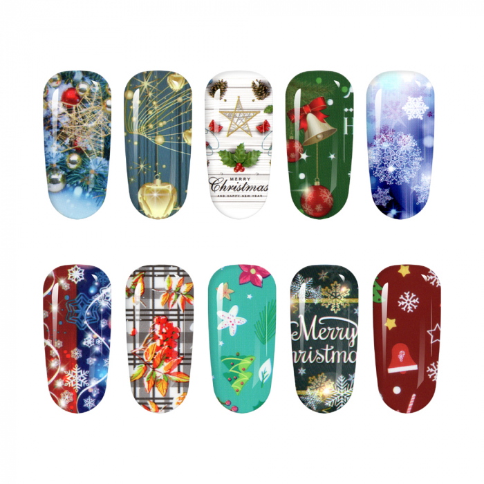 Set folii de transfer Lila Rossa, Magic Winter Collection, 10 buc [4]