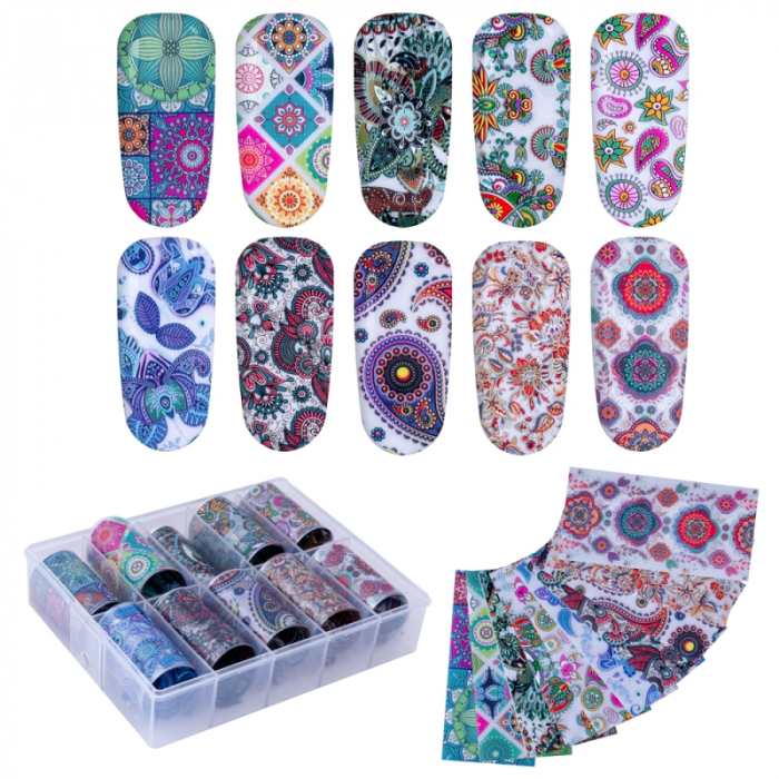 Set folii de transfer Lila Rossa, Mandalla Collection, 10 buc [2]