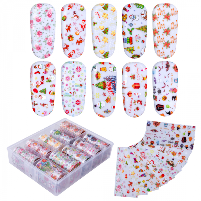 Set folii de transfer Lila Rossa, Santa's Collection, 10 buc [4]