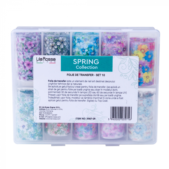 Set folii de transfer Lila Rossa, Spring Collection, 10 buc [7]