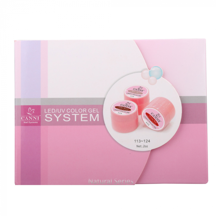 Set gel color Canni, Natural Series, 12 geluri [3]