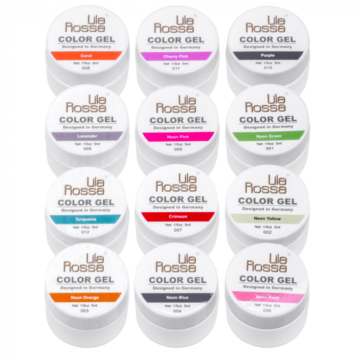 Set gel color Lila Rossa, Neon Series, 12 geluri [2]