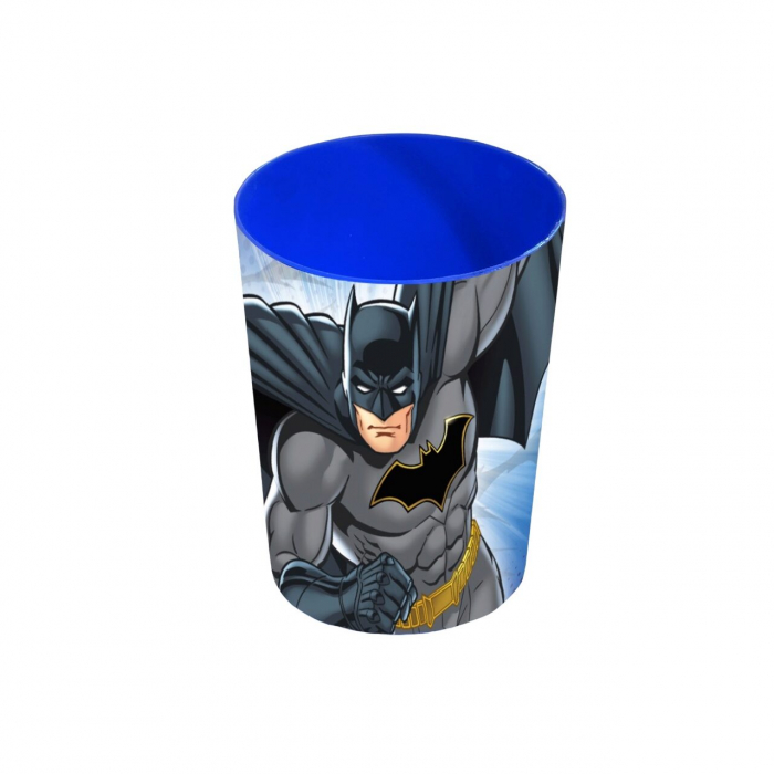 Set ingrijire orala pentru calatorie, Batman, Periuta cu capac, pasta de dinti 75 ml, pahar si borseta, pentru baieti [4]