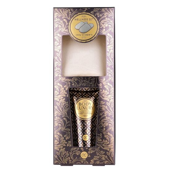 Set ingrijire picioare cu lotiune pentru picioare si papuci Body Luxury, Accentra, 6056498 [1]