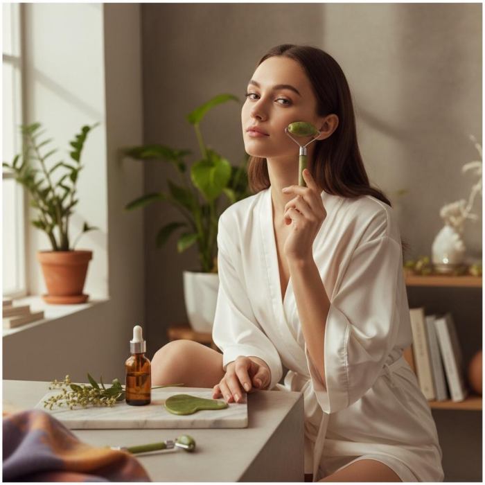 Set Jade Roller & Jade Gua Sha, IDC Institute, 80087 [2]