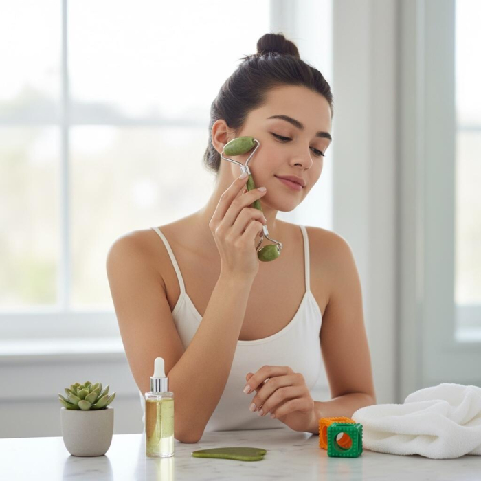 Set Jade Roller & Jade Gua Sha, IDC Institute, 80087 [3]