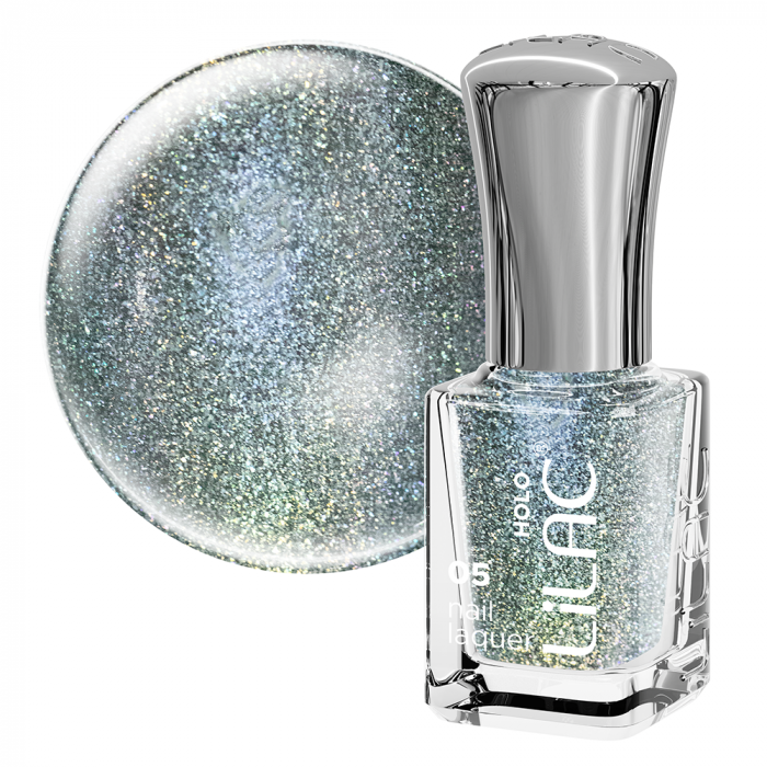 Set lac de unghii Lilac, Holographic, 12 culori [14]