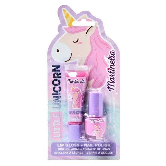 Set luciu de buze si lac unghii copii Little Unicorn Duo Martinelia 11932 [1]