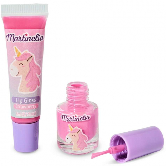 Set luciu de buze si lac unghii copii Little Unicorn Duo Martinelia 11932 [2]