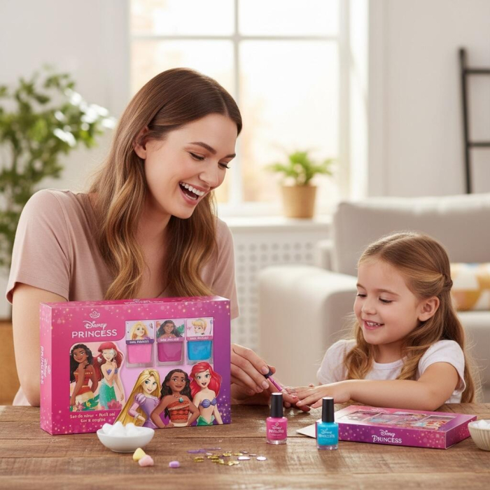 Set manichiura pentru copii, 3 Oje + Pila, Disney Princess, 1665 [2]