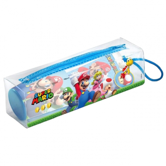 Set pahar pasta de dinti periuta si etui pentru ingrijire dentara Super Mario pentru copii 1805 [2]