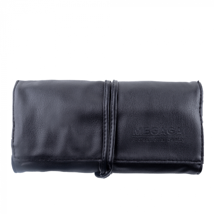 Set pensule makeup, Megaga, cu husa neagra, 18 buc [11]