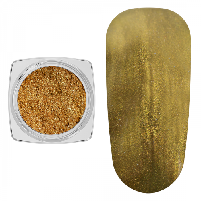 Set pigment cu efect de oglinda, 12 bucati, gold [1]