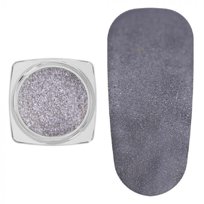 Set pigment cu efect de oglinda, 12 bucati, silver [4]