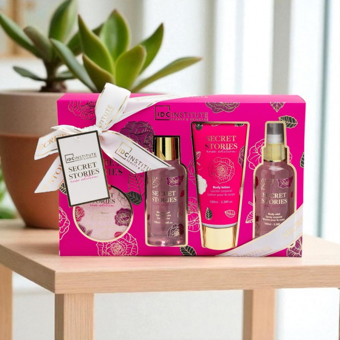 Set produse de ingrijire corporala Secret Stories, Rose Edition,42293 Idc Institute [2]