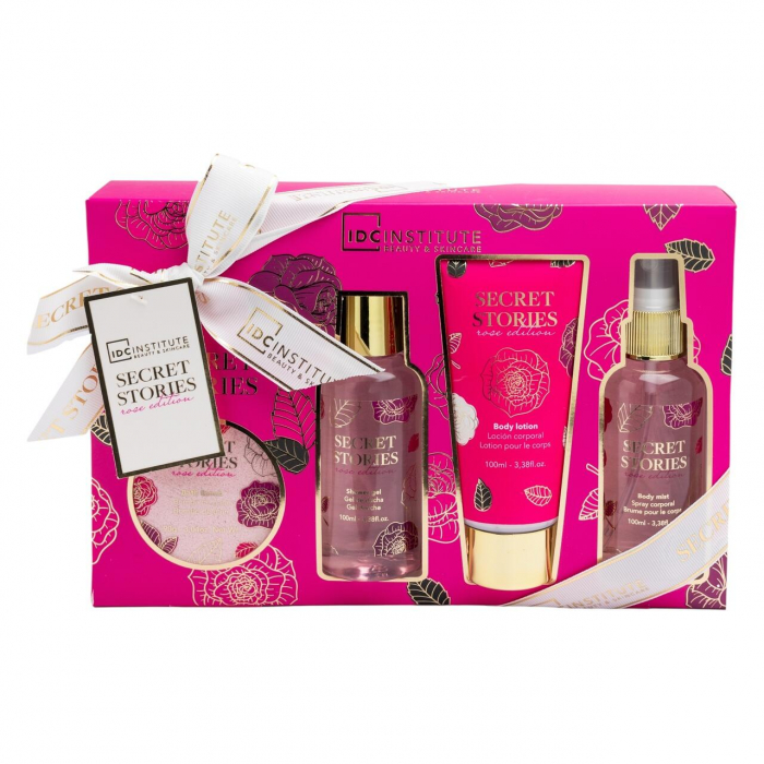 Set produse de ingrijire corporala Secret Stories, Rose Edition,42293 Idc Institute [3]