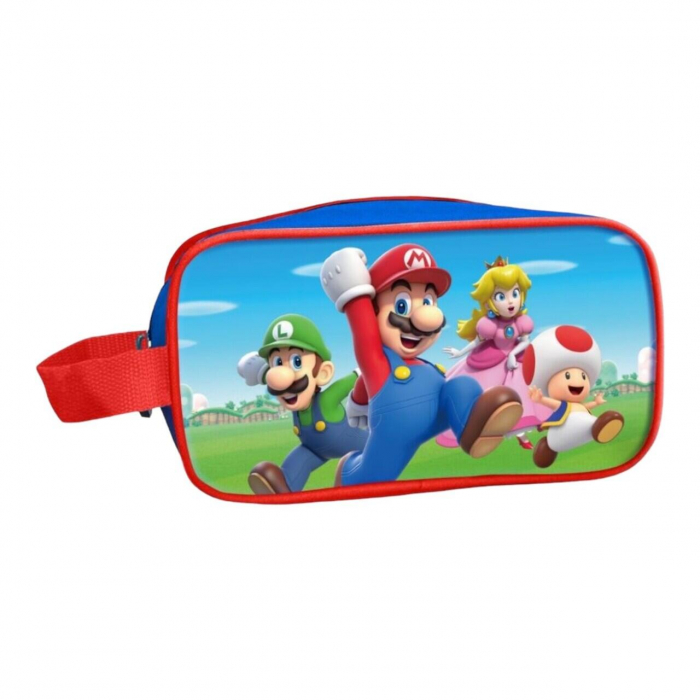 Set produse ingrijire copii, gel de dus si sampon, balsam de buze si borseta depozitare Super Mario 1809, 110 ml [3]