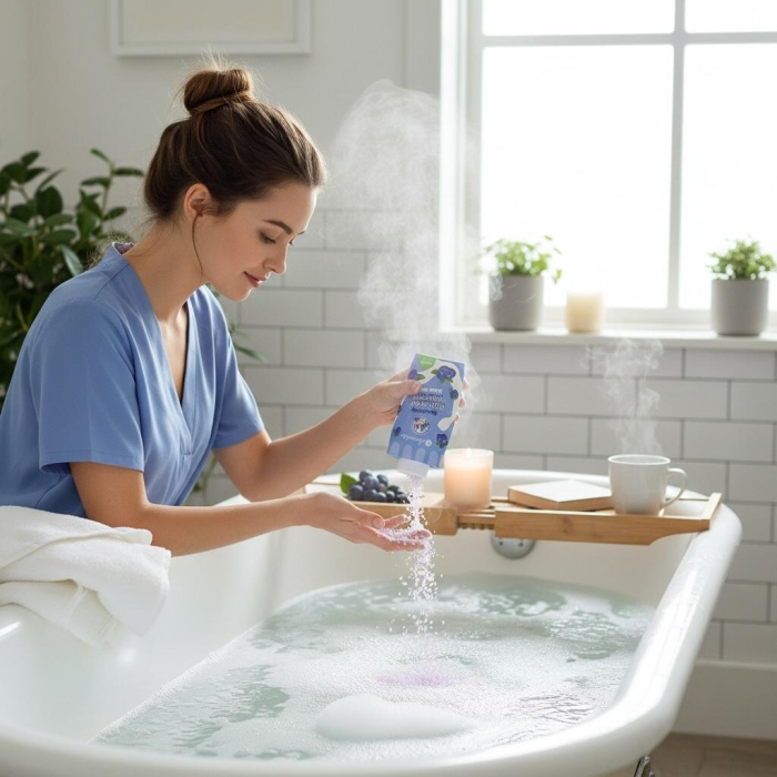 Set sare de baie Milk Shake Collection, Accentra, 3562921, 12x200g [6]