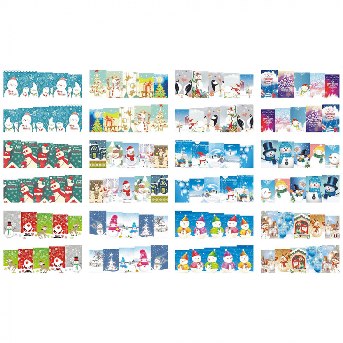 Set stickere nail art Lila Rossa, pentru Craciun, Revelion si iarna, 24 buc, bn-221-224 [1]