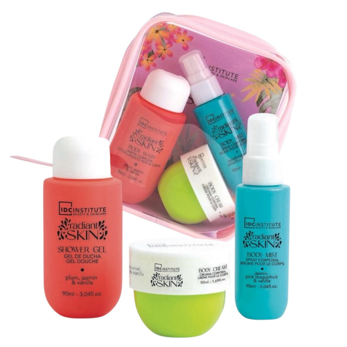 Set Travel 3 produse de ingrijire cu borseta transparenta Radiant Skin, IDC Institute, 90325 [4]