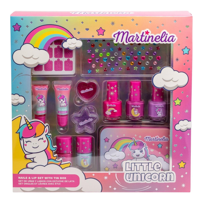 Set unghii și buze cu cutie metalică Little Unicorn, Martinelia, 85499 [3]