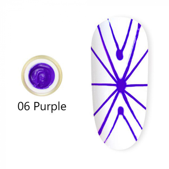 Spider gel uv, Canni, purple, 8 ml [2]