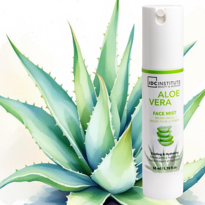 Spray facial racoritor si hidratant, cu Aloe Vera, IDC Institute, 50ml, 44124 [2]
