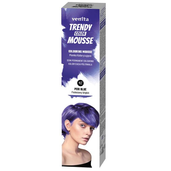 Spuma coloranta de par Trendy, Venita, nr 43, Peri Blue, albastru [1]