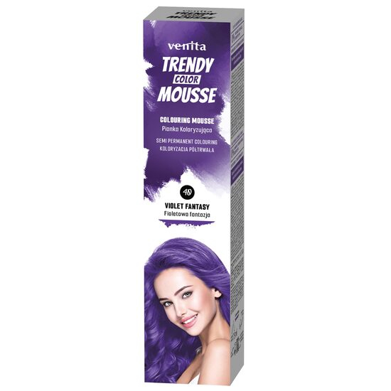 Spuma coloranta de par Trendy, Venita, nr 40, Violet Fantasy, mov aprins [1]