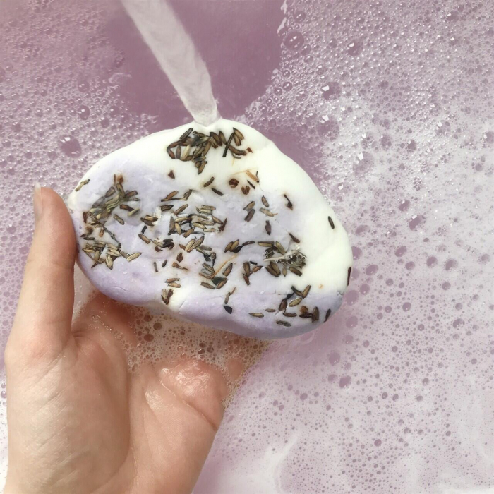 Spumant de baie solid Lavender Clouds Bubble Doh 135g, Bomb Cosmetics [3]