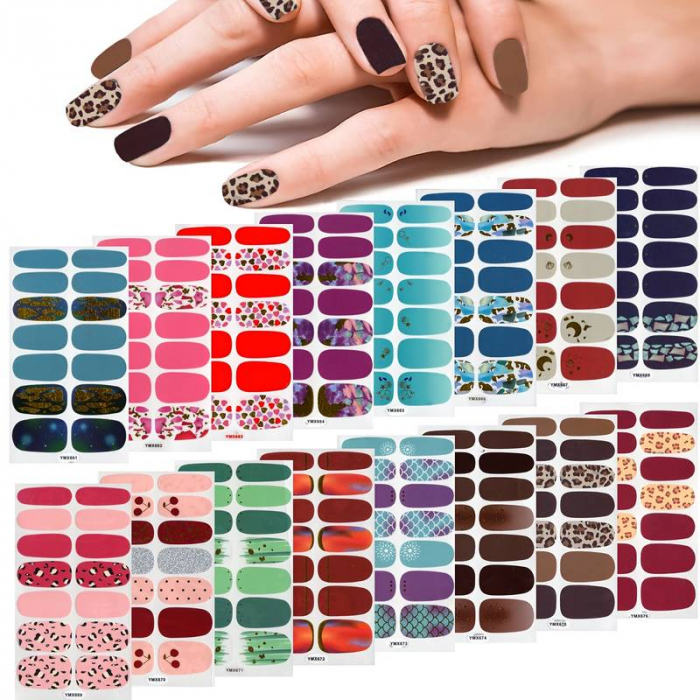 Sticker autocolant din gel pentru unghii mix design 41264 [3]