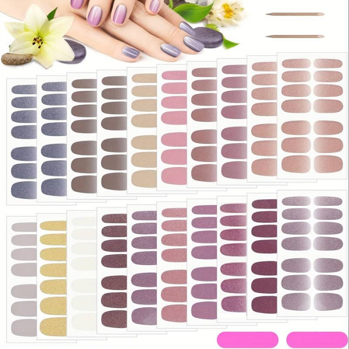 Sticker autocolant din gel pentru unghii mix design 41264 [2]