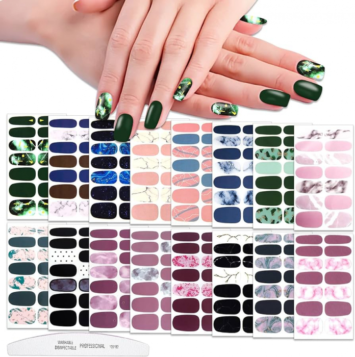Sticker autocolant din gel pentru unghii mix design 41264 [4]