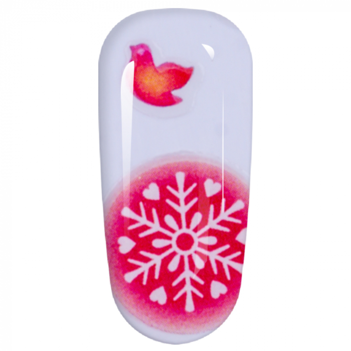 Sticker Lila Rossa pentru decor unghii, Craciun, Revelion si iarna, nail art, xf3119 [4]