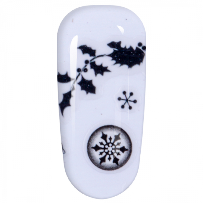 Sticker Lila Rossa pentru decor unghii, Craciun, Revelion si iarna, nail art, xf3120 [5]